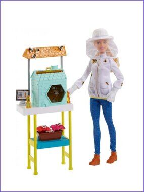 Barbie Beekeeper Blonde  Playset With Accessories New In Box